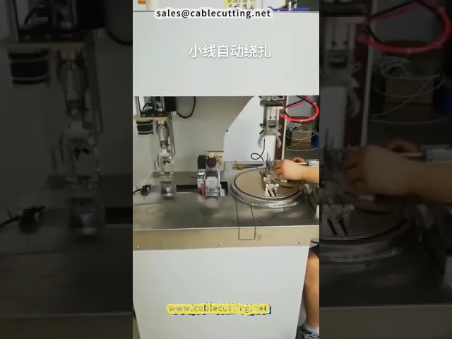 Automatisk maskine til vikling og binding af kabler og ledninger