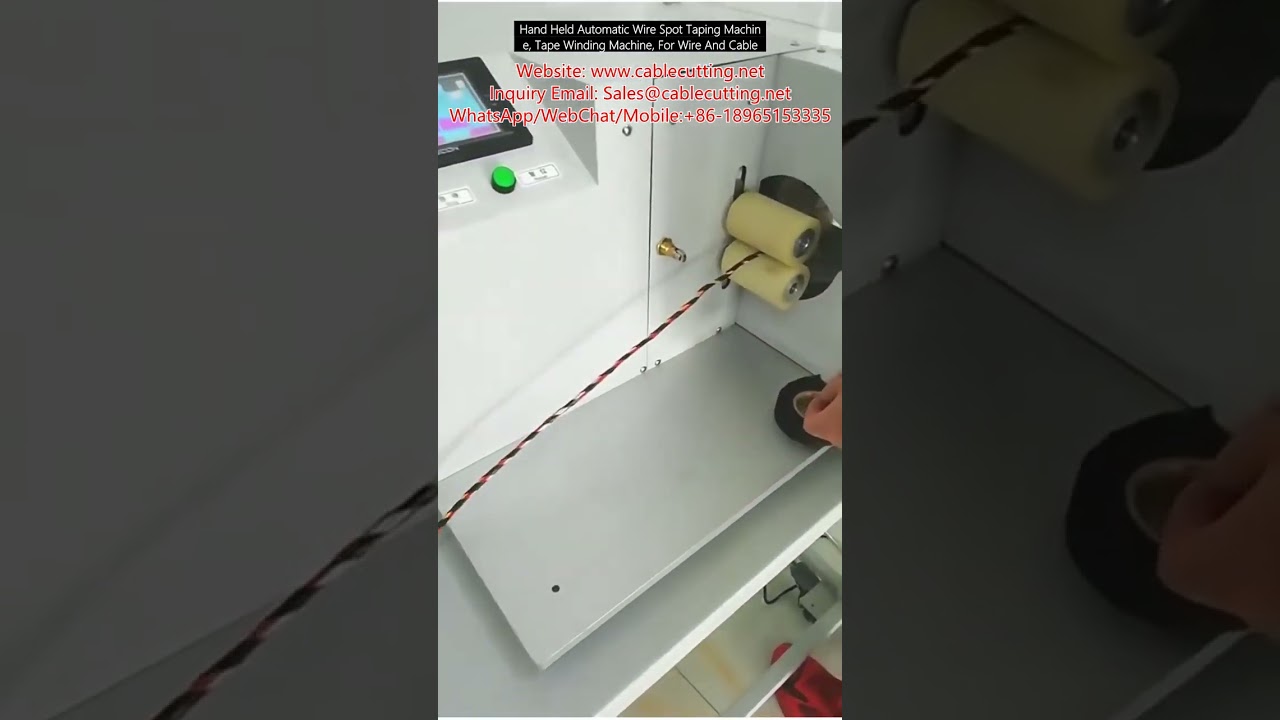 Håndholdt automatisk spottape-maskine til ledninger og kabler - effektiv tapevikling