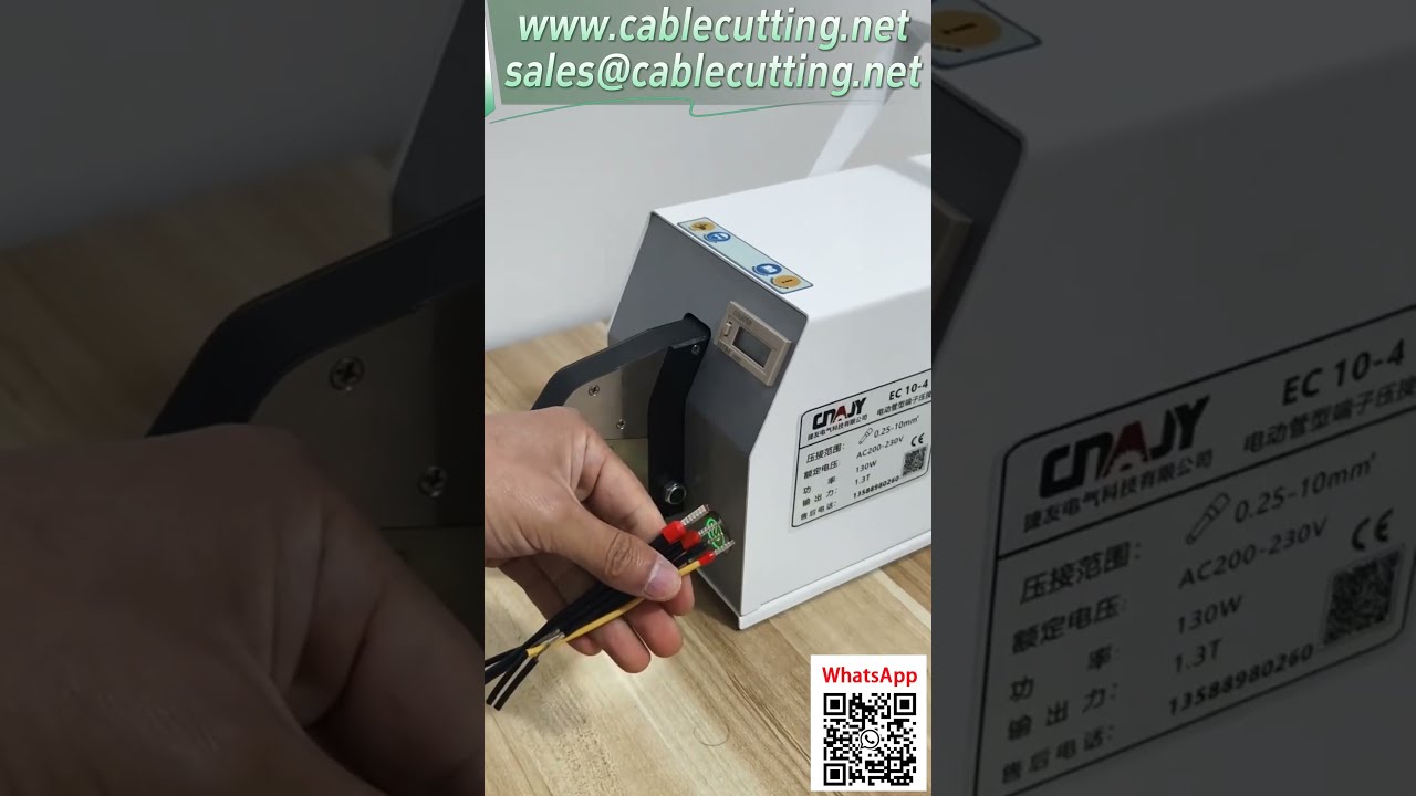 EC 10-4 Elektrisk Kabelendekrymper – Professionel Model til Industriel Automation
