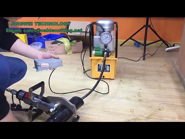 HHB 700A: Elektromagnetisk hydraulisk pumpe med fodkontakt (380V, 7L)