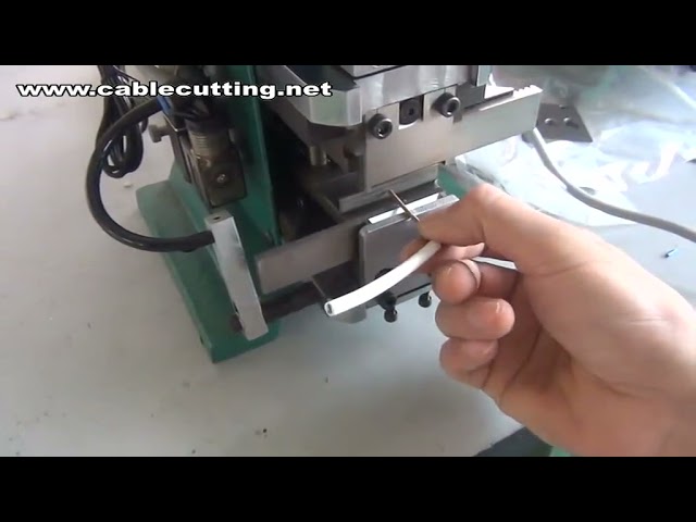 Halvautomatisk afisoleringsmaskine | Kabelafisoleringsmaskine | Afisolerings- og snoningsmaskine