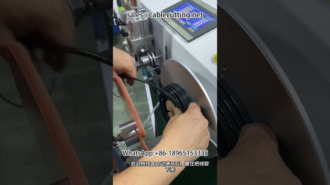 Bordmodel automatisk metertælling, sortering, vikling, skæring og binding til wire