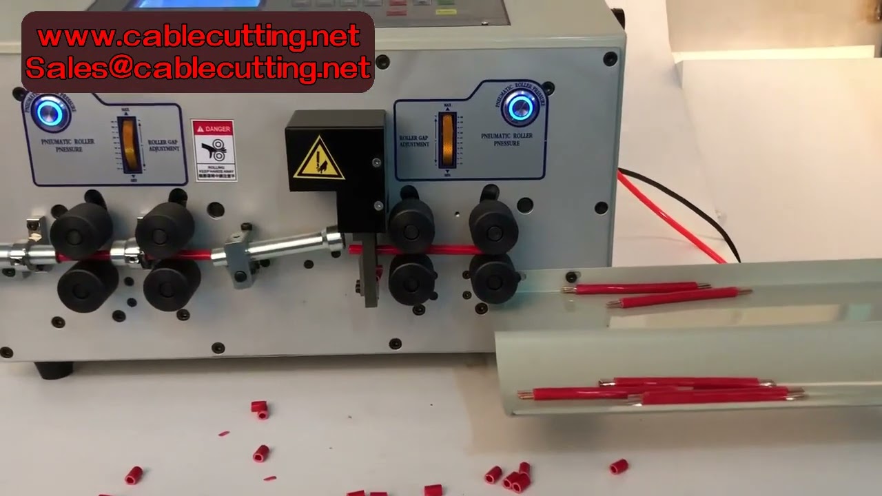 Fuldautomatisk Wireafisolerings- og Skæremaskine 0,2-25 mm² | Ø13 med 46 Wh Batteri