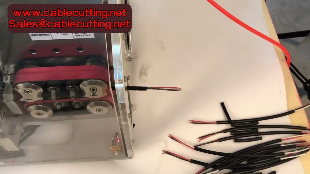 Automatisk wirestrippemaskine med berøringsskærm til computerledninger - Skræl, strippe, afisoler og skær