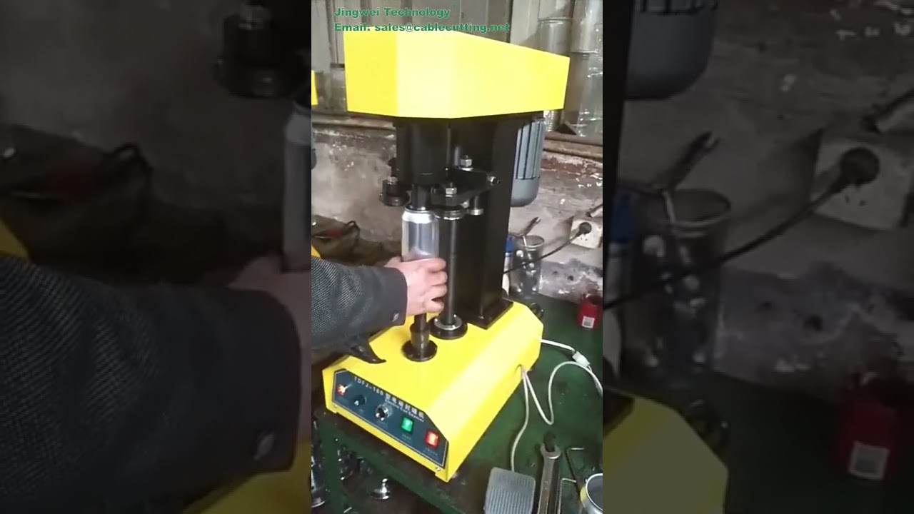 TDFJ-160 Automatisk dåse- og flaskeforsegler til PET-flasker og dåser – Effektiv forseglingsmaskine
