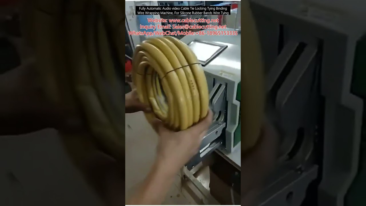 Fuldautomatisk kabelbindingsmaskine til lyd- og videokabler