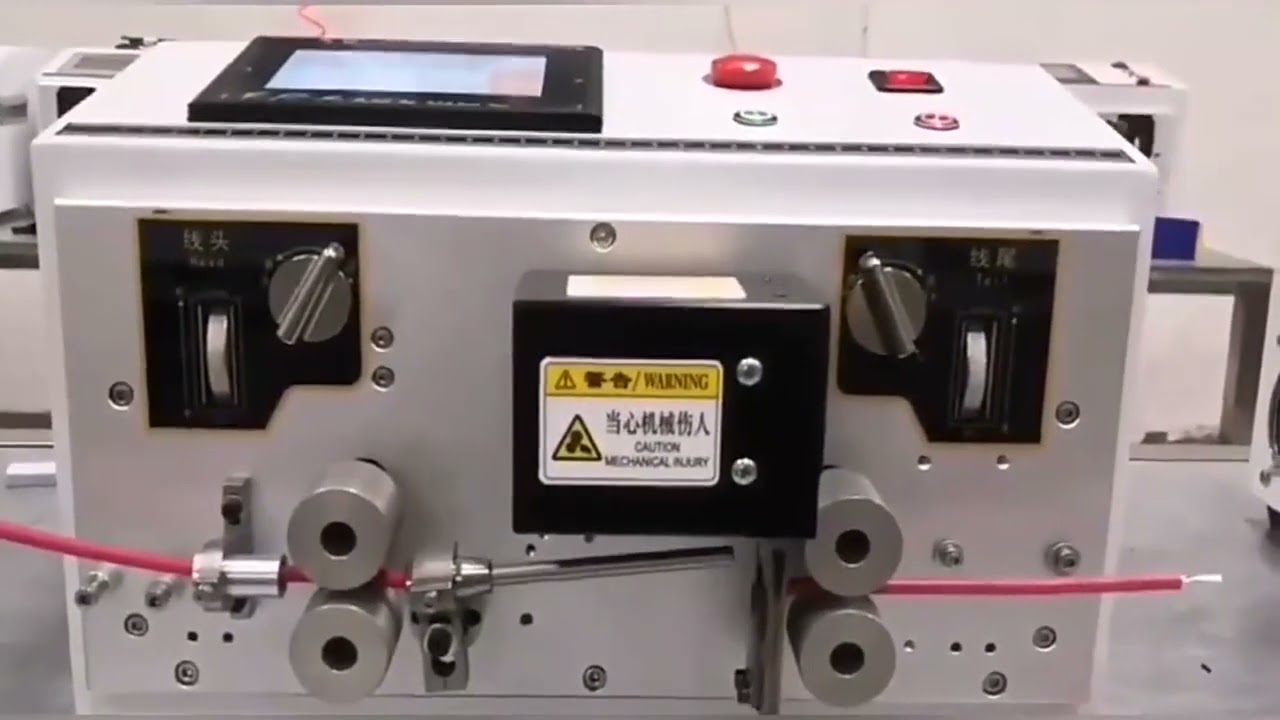 Automatisk computer wire stripper og skæremaskine med dobbelt rund kappe
