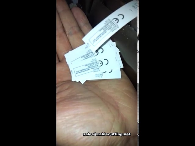 Automatisk båndetiketmaskine til præcis klipning