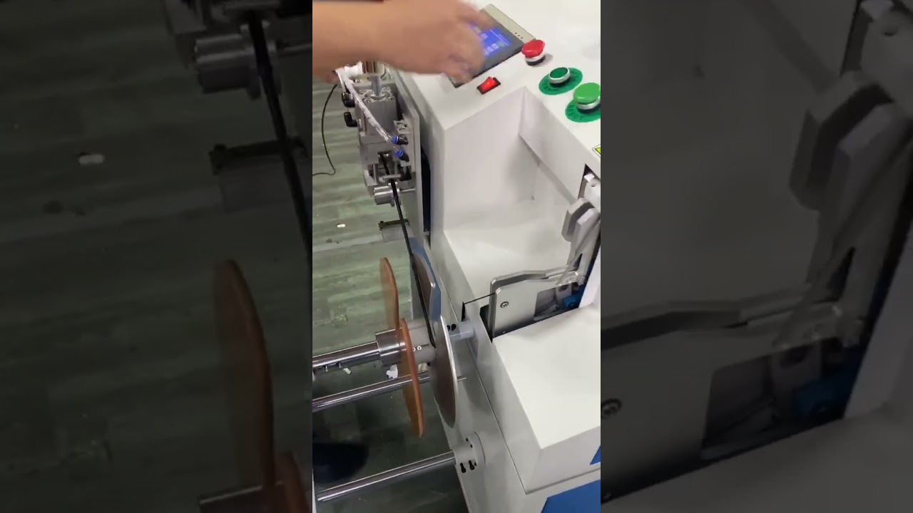 Fuldautomatisk demovideo: Meteroptælling, traversering, skæring, vikling og binding af 1-15mm ledning #fabrik