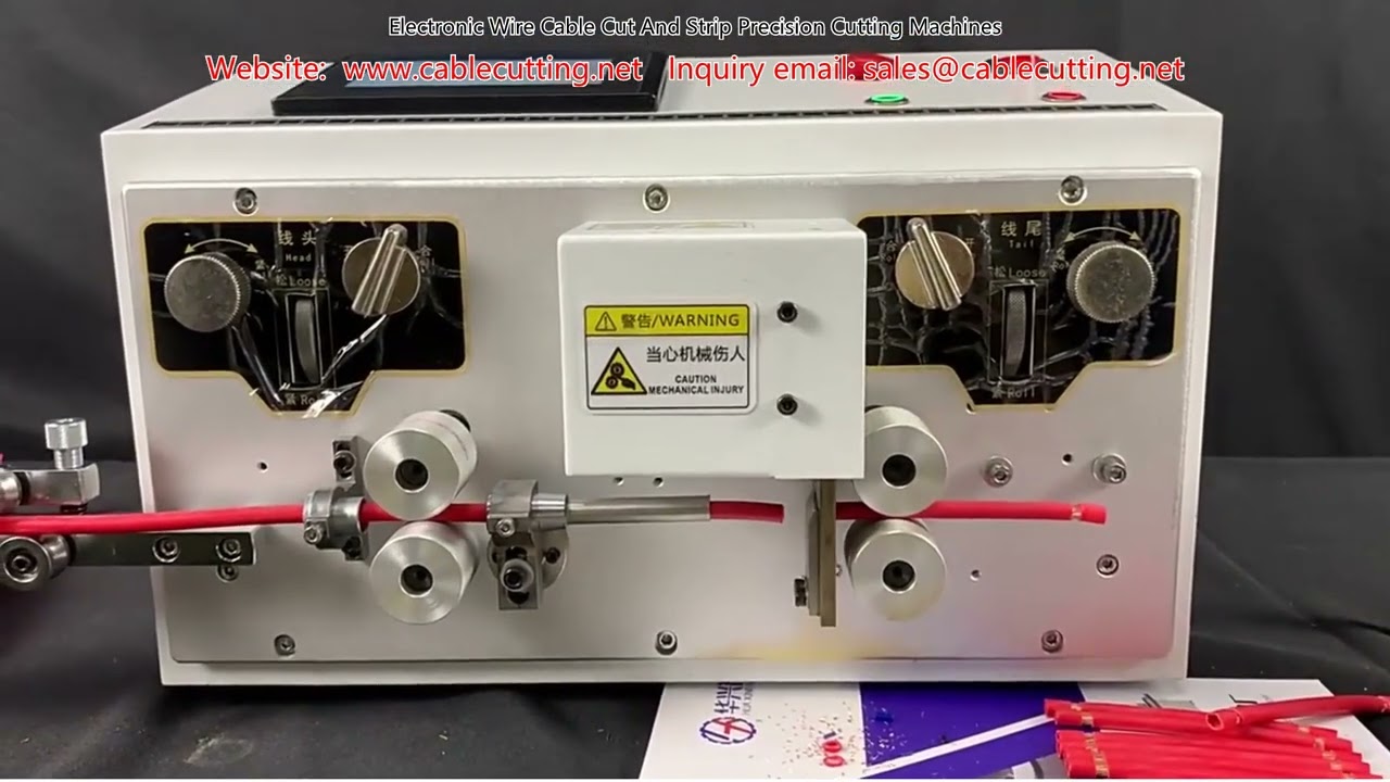 Præcisionsmaskiner til skæring og afisolering af elektroniske ledninger og kabler