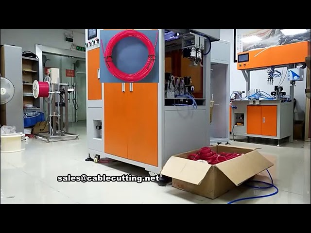 Fuldautomatisk kabelviklings- og bindemaskine med twist-lukning