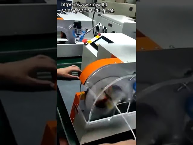 Automatisk kabelbåndstaping og -indpakning med polyester, fløjl og acetatklud