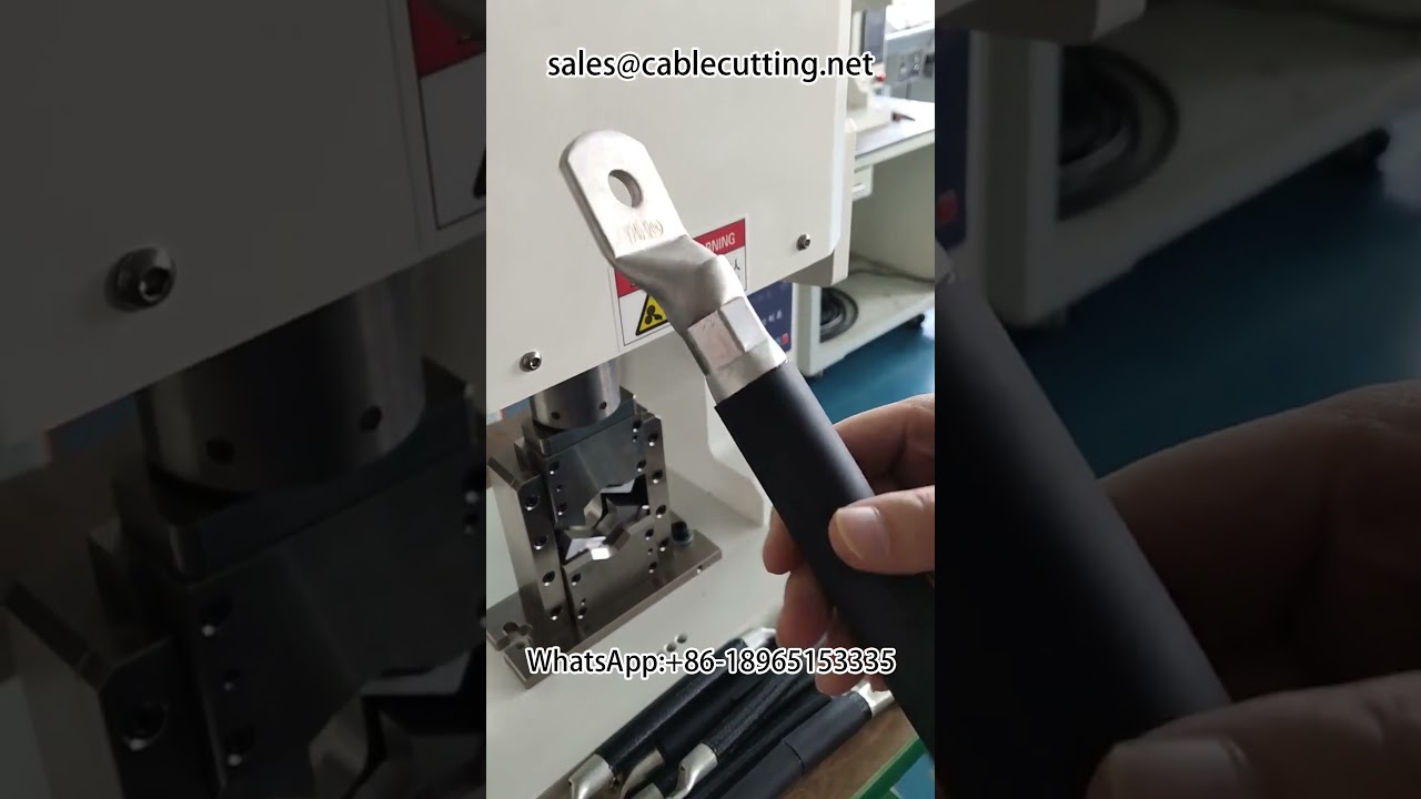 Forarbejdning af 240 mm² solcellekabler til solenergi | Automatisk fabriksmaskine