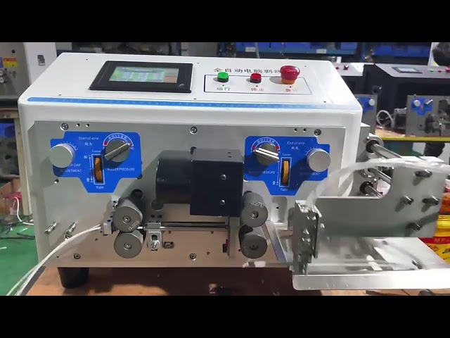 Fuldautomatisk flerleder wire skære- & afisoleringsmaskine – OD 7mm 8 kerner