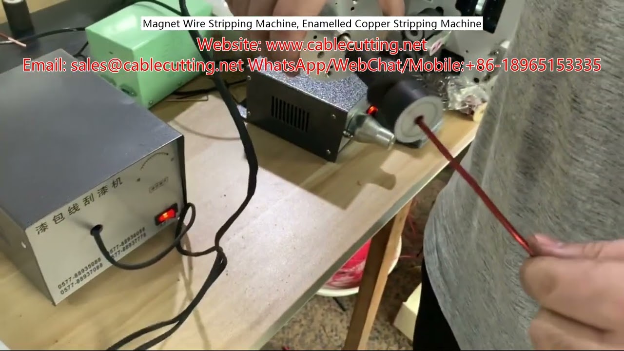Professionel magnettrådafisoleringsmaskine – automatisk fjernelse af lakisolering