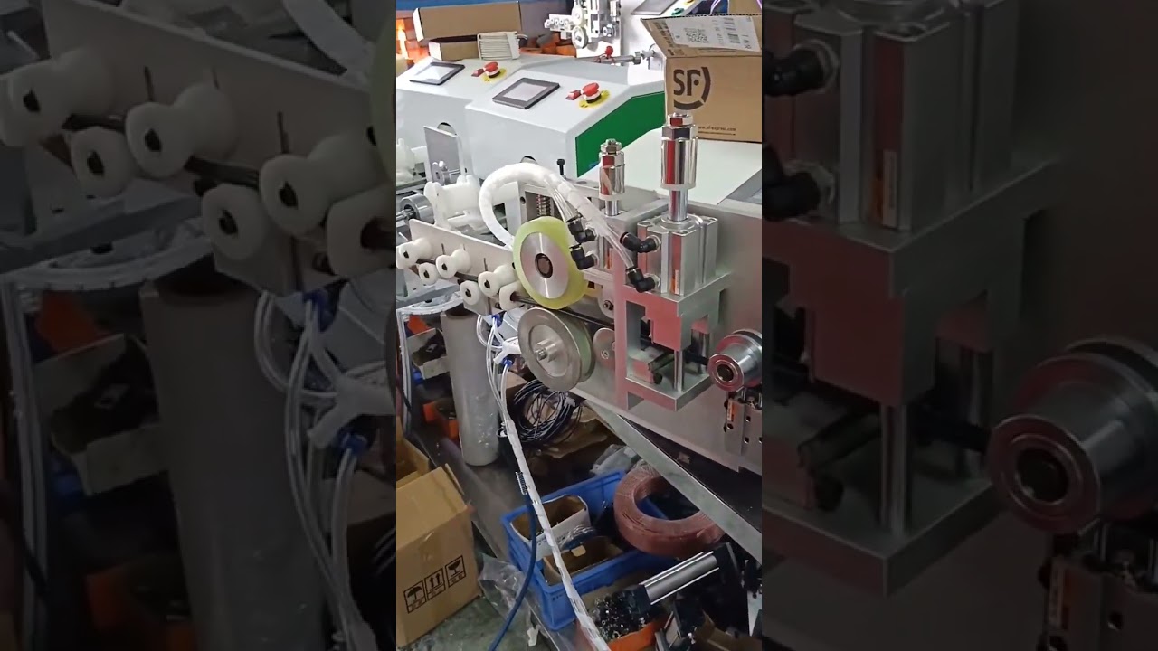 Automatisk måleoptælling, skæring & rør-oprulningsmaskine med præcis styring #maskine #fabrik