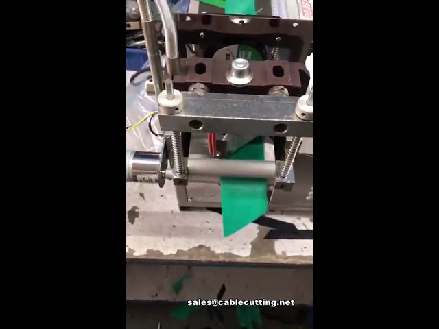 Automatisk bånd- og tape skæremaskine, 45 graders webbing skæremaskine