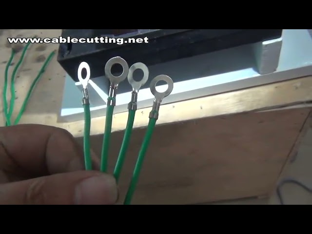Semi-automatisk terminalkrympemaskine til 10 mm² kabel | Præcis kabelkrympning