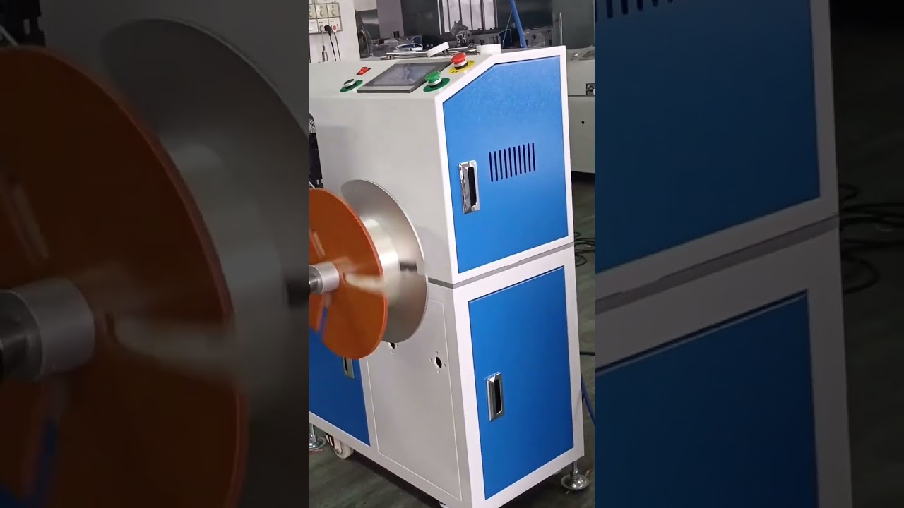 Automatisk måle-, tælle-, sorterings- & skæremaskine med slangerulle til slanger #fabrik #maskine