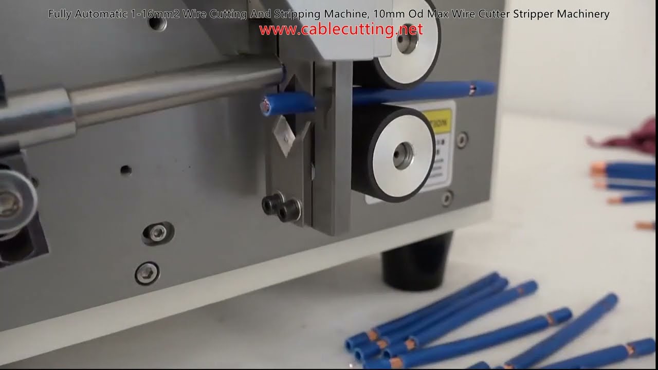 Fuldautomatisk ledningsskærer og -afisoleringsmaskine | 1-16mm², 10mm maks. OD