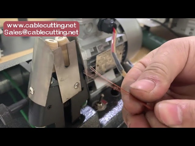 Professionel bænktop magnetemalje-trådafisoleringsmaskine – præcis og ren afisolering