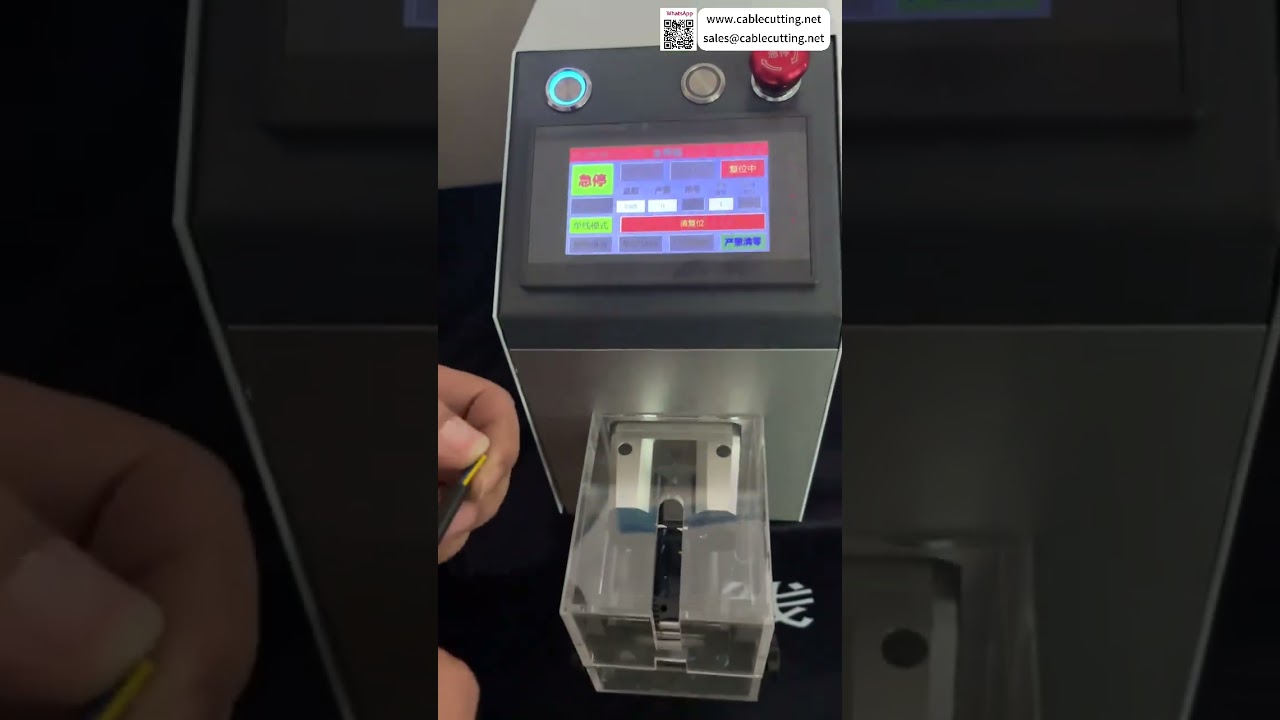 Ren pneumatisk wire-afisoleringsmaskine – brugerdefinerede indstillinger og automatisk drift (kort version)