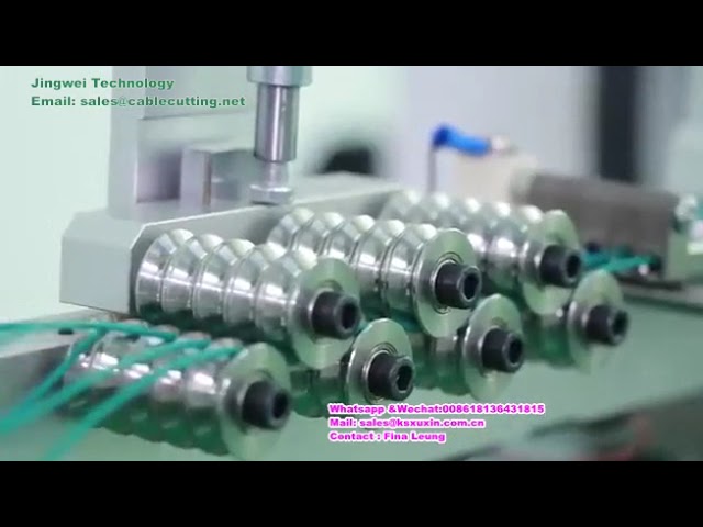 Fuldautomatisk terminal- og tinmaskine 2500 – 5-hovedet kabelcrimpemaskine til tin- og terminalbearbejdning
