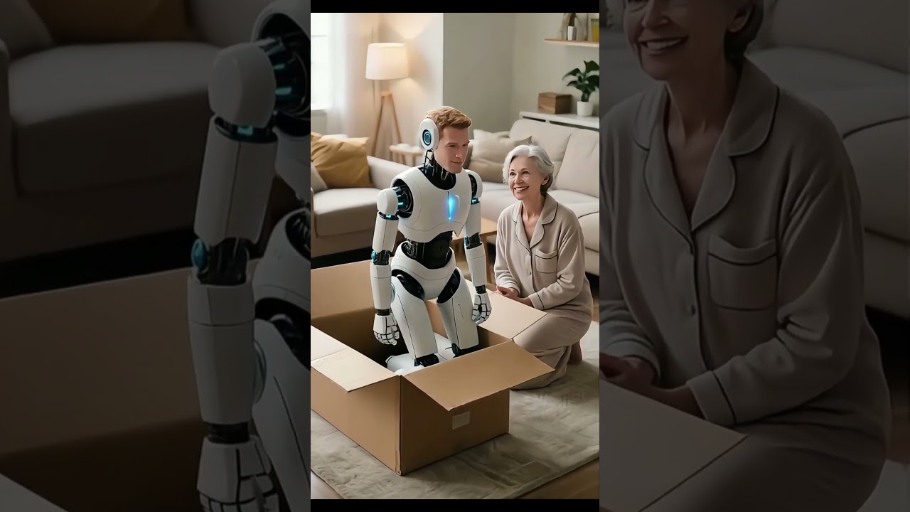 Leveringen der stoppede hendes ensomhed ❤️ #Fremtidsteknologi #Ældrepleje #Ensomhed #Robotik