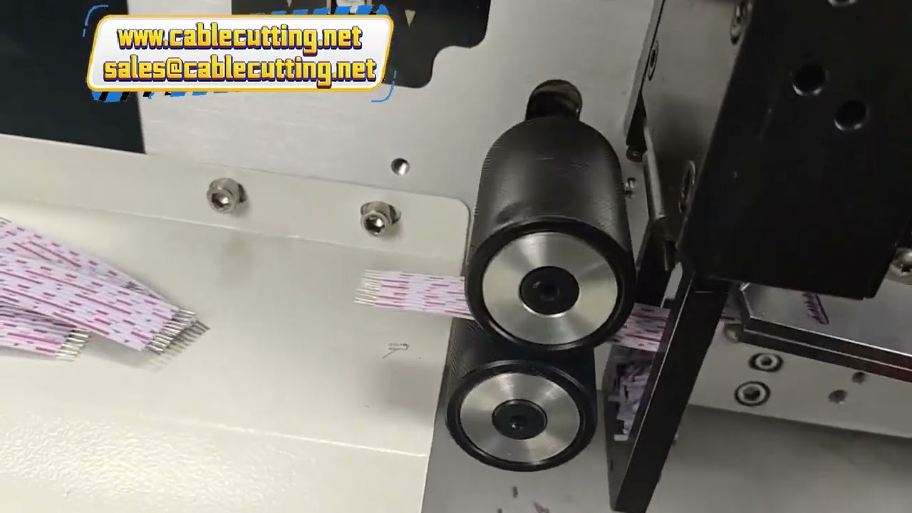 Båndkabel PVC fladkabel skæremaskine - fleksibel ledning afisolering og snoning maskine