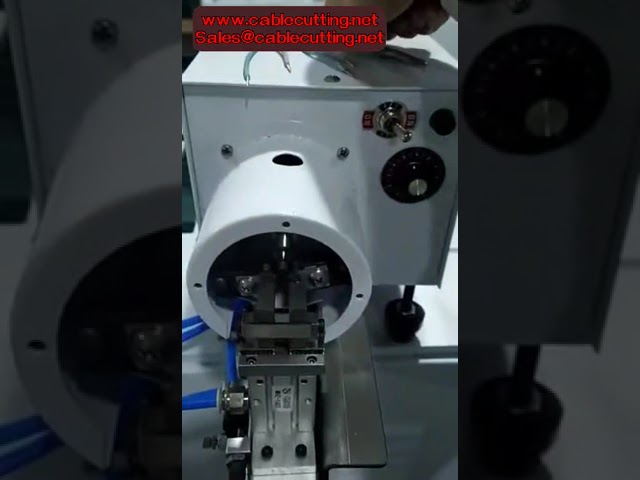 Effektiv pneumatisk maskine til afisolering og snoing af ledninger