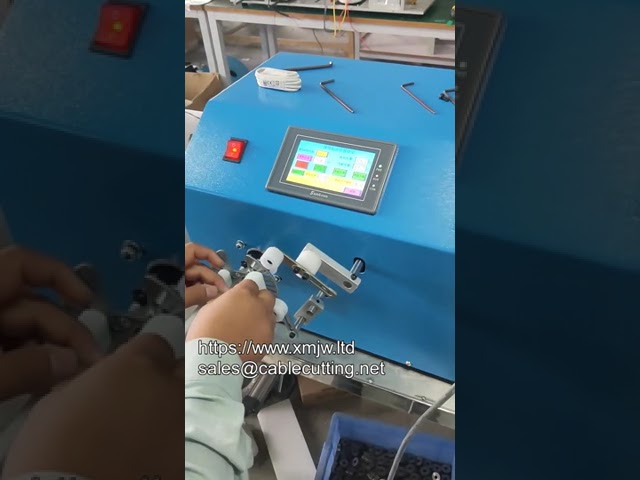 Automatisk iPhone-datakabeloprulnings- og bindemaskine