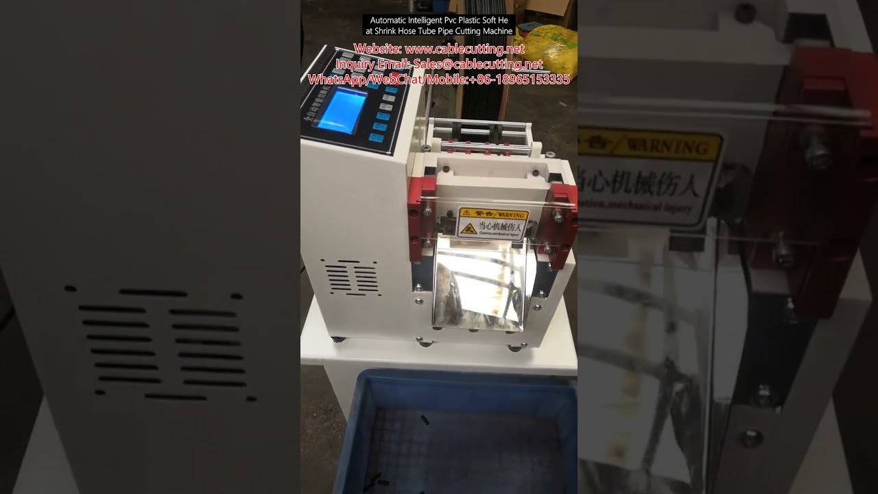 Automatisk intelligent PVC plast blød varmekrympeslange rør skæremaskine