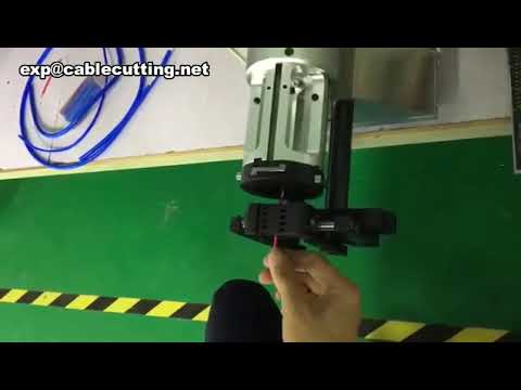 Halvautomatisk koaksialkabel afisoleringsmaskine
