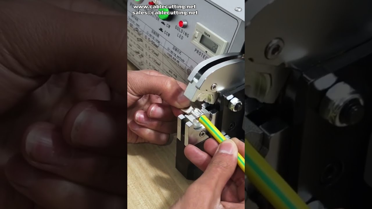 Præcis elektrisk terminalkrympemaskine til 0,5–70 mm² ledninger | Fabriksautomation