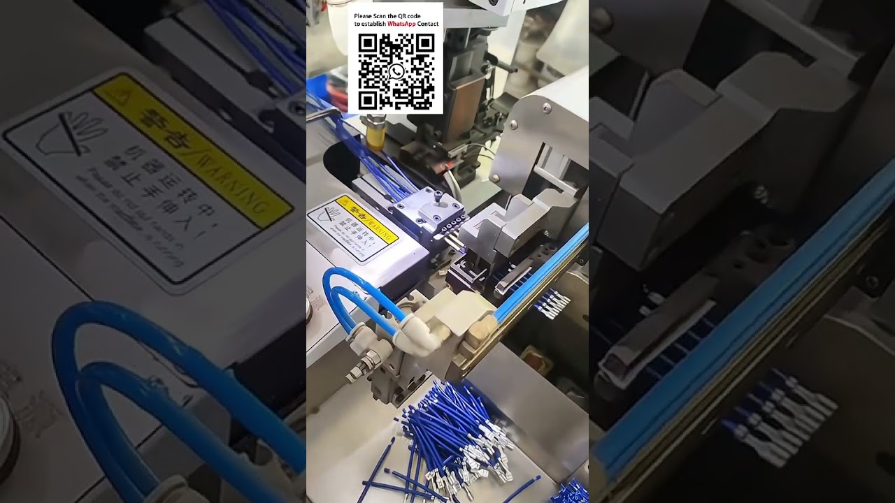 16-stationer automatisk 5-leder behandling: Krymp en ende, afisolering (halv/hel) og fortinning af den anden – #EV Harness udstyr