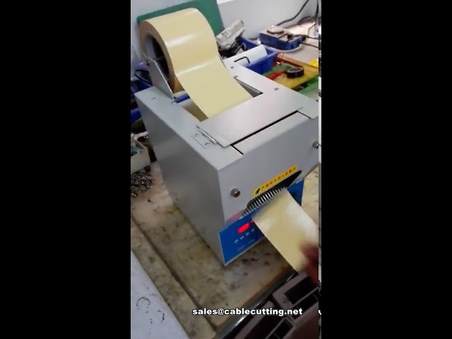 Gul klæbebånd 100mm bredde - Elektrisk tape dispenser