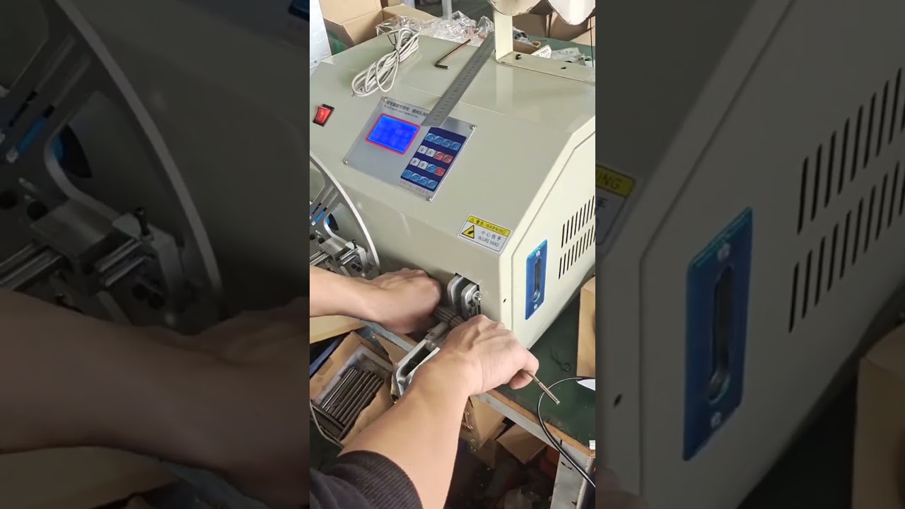 Trådviklings- og bindemaskine til industriel automatisering #maskine #fabrik
