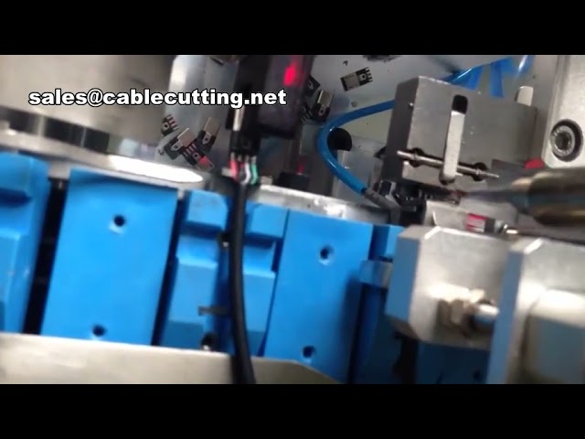 Fuldautomatisk USB-kabelafisolerings- og lodningsmaskine | USB-kabelform | Kabelafisoleringsmaskine